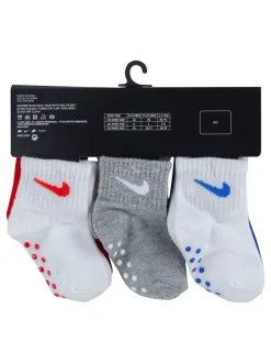Lot de 6 paires de chaussettes Nike couleur pop bébé