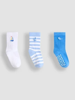 Lot de 3 paires de chaussettes brodées JoJo Maman Bébé