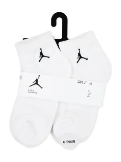 Lot de 6 paires de chaussettes Jordan Everyday Essentials blanches