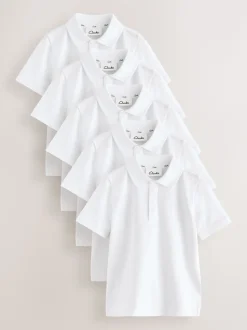 Lot de 5 polos Clarks Boys School à manches courtes