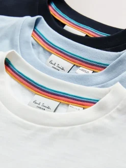 Lot de 3 T-shirts Paul Smith Junior Graphique bleu/blanc/noir