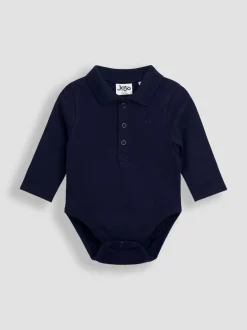 Lot de 2polos JoJo Maman Bébé unis à manches longues