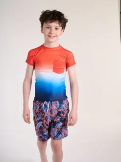 Maillot de bain Soliswim Rash Guard orange