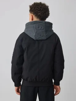 Manteau Baker by Ted Baker bomber rembourré résistant à la douche noir