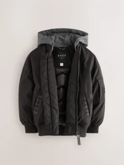 Manteau Baker by Ted Baker bomber rembourré résistant à la douche noir