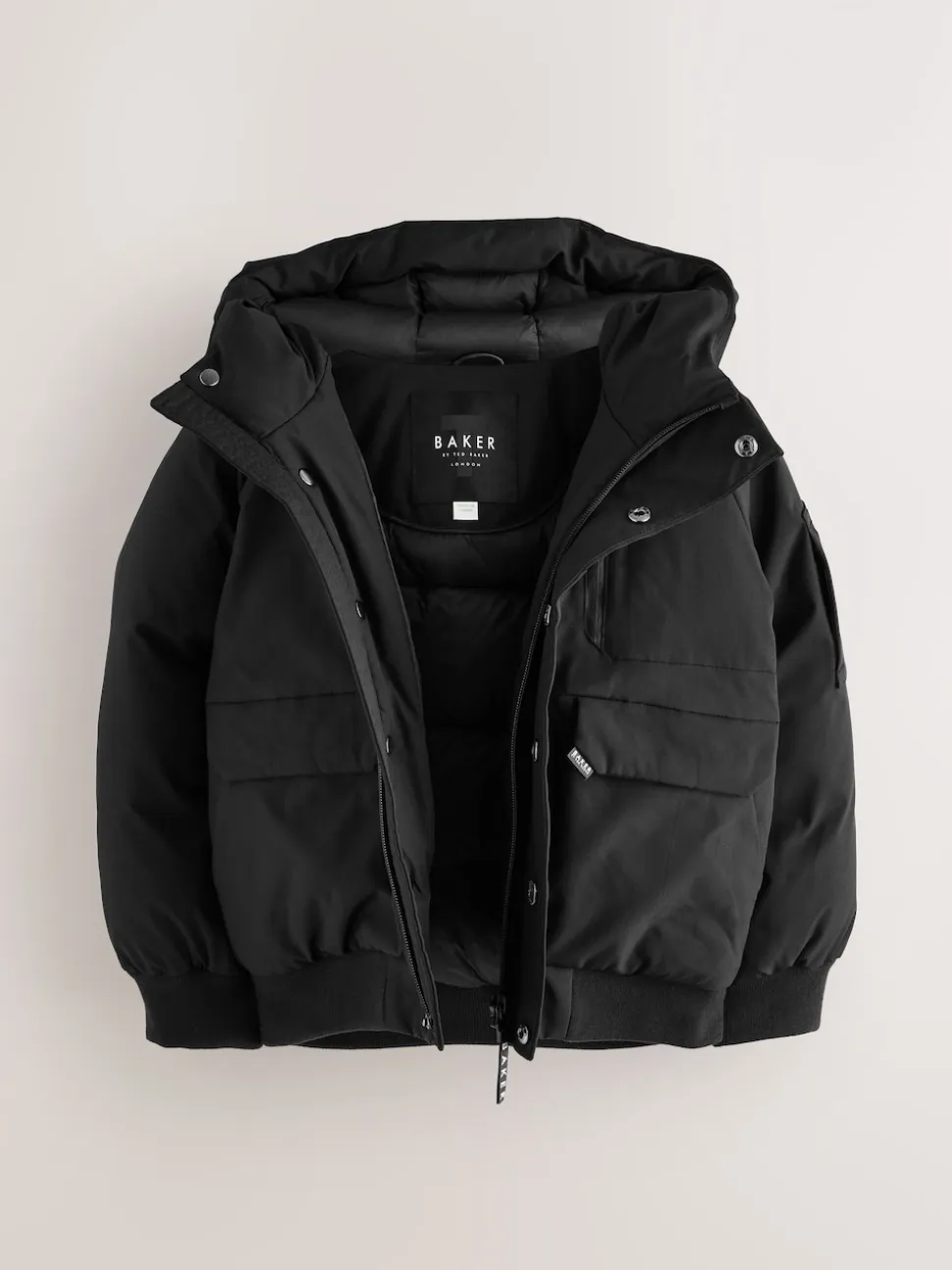 Manteau Baker by Ted Baker bomber rembourré résistant à la douche noir