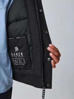 Manteau Baker by Ted Baker bomber rembourré résistant à la douche noir