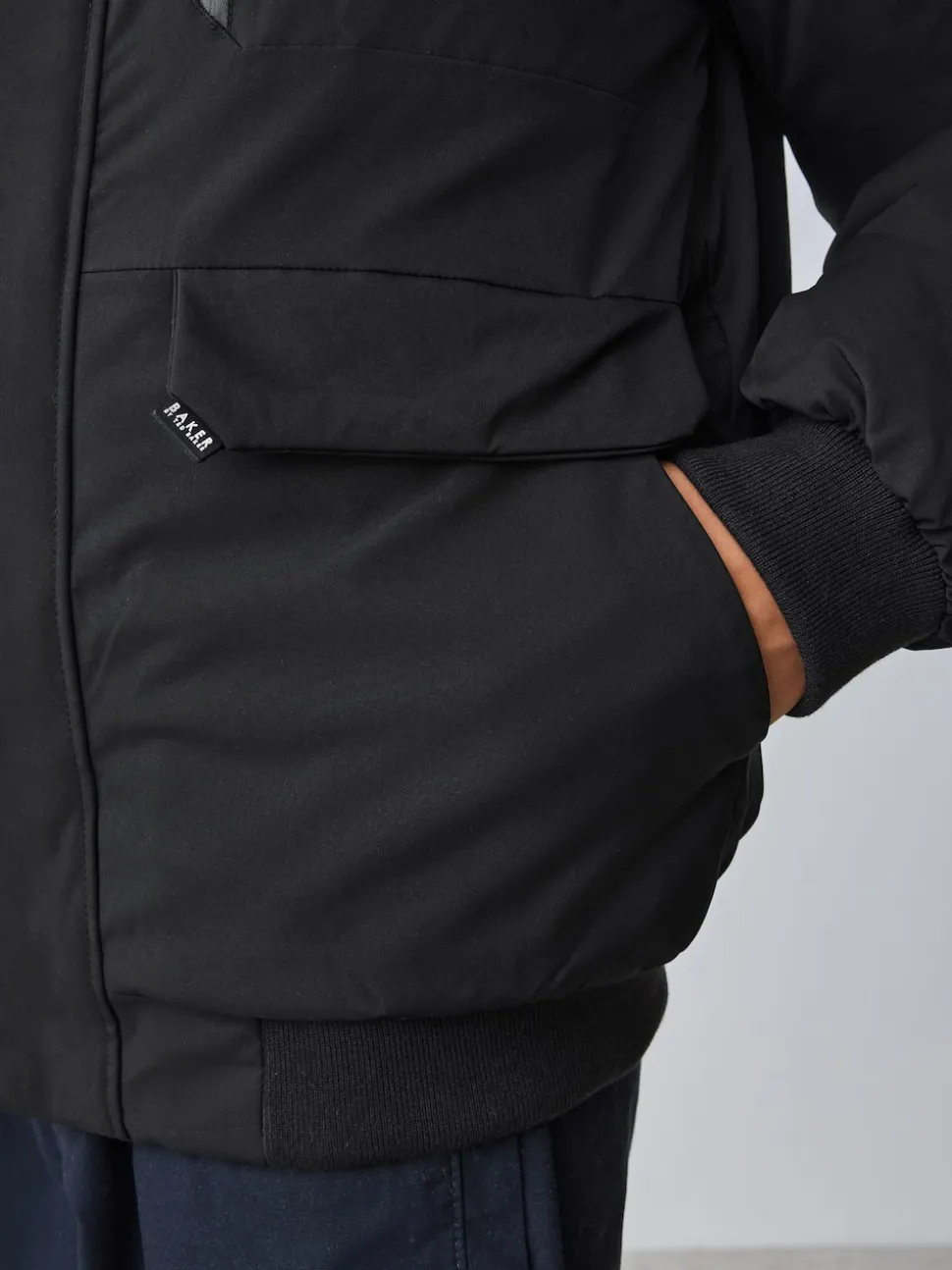 Manteau Baker by Ted Baker bomber rembourré résistant à la douche noir