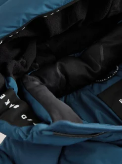 Manteau matelassé Baker by Ted Baker bleu imperméable à mi-longueur