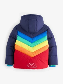 Manteau matelassé Little Bird by Jools Oliver imperméable à chevrons couleur vive