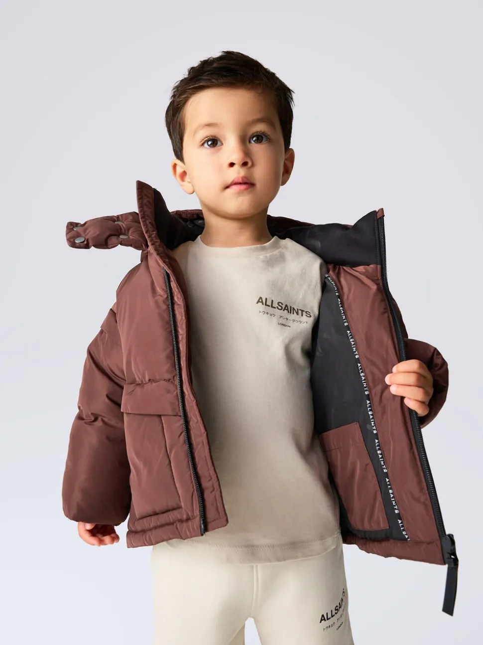 Manteau matelassé smALLSAINTS GARÇON avec Logo