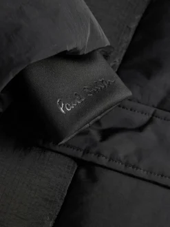 Manteau Paul Smith Junior Noir Résistant à la douche matelassé