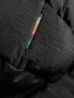 Manteau Paul Smith Junior Noir Résistant à la douche matelassé