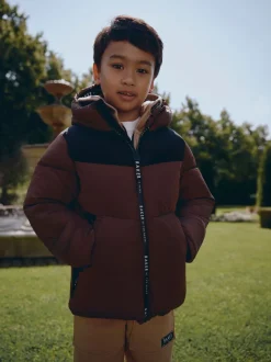 Manteau rembourré Baker by Ted Baker Baker by Ted Baker imperméable color-block marron/noir