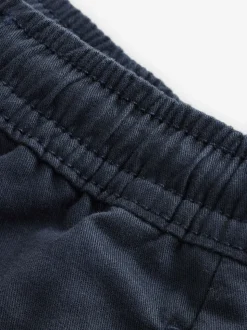 marine - Ample 100% Coton Pantalon chino avec taille élastiquée (3mths-7yrs)