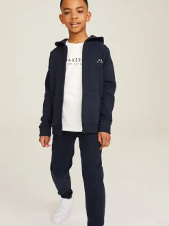 marine - Baker by Ted Baker - Ensemble à capuche et jogging zippés en coton 100%.