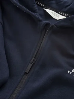 marine - Baker by Ted Baker - Ensemble à capuche et jogging zippés en coton 100%.