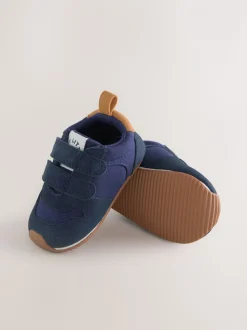 marine - Baskets Bébé à fermeture par contact (0-2mois)