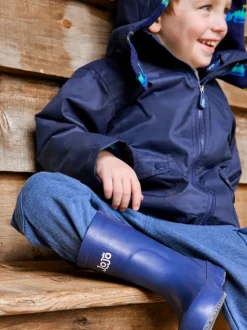 marine - Bottes de pluie JoJo Maman Bébé unies