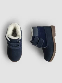 marine - Bottes JoJo Maman Bébé en cuir