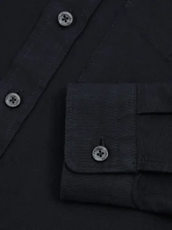 marine - Chemise Oxford Reiss Greenwich à boutons