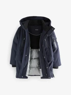 marine - Clarks Manteau technique imperméable rembourré pour garçon