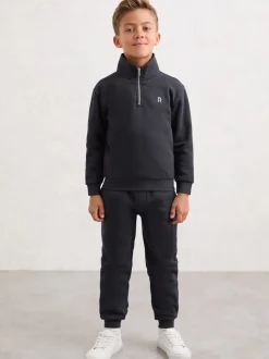 marine - Ensemble de survêtement Reiss Sulley à logo et demi-zip