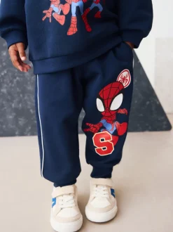 marine - Ensemble sweat-shirt et survêtement Spidey Col rond (9mois à8ans)