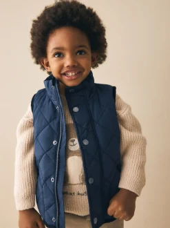 marine - Gilet matelassé (3mths-7yrs)
