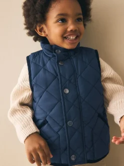 marine - Gilet matelassé (3mths-7yrs)