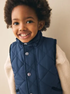 marine - Gilet matelassé (3mths-7yrs)