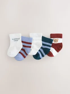 marine - Lot de 5 chaussettes pour bébé (0mois-2ans)