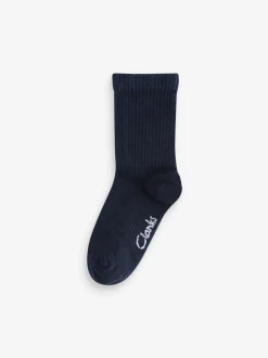 marine - Lot de 5 chaussettes Clarks Sporty School