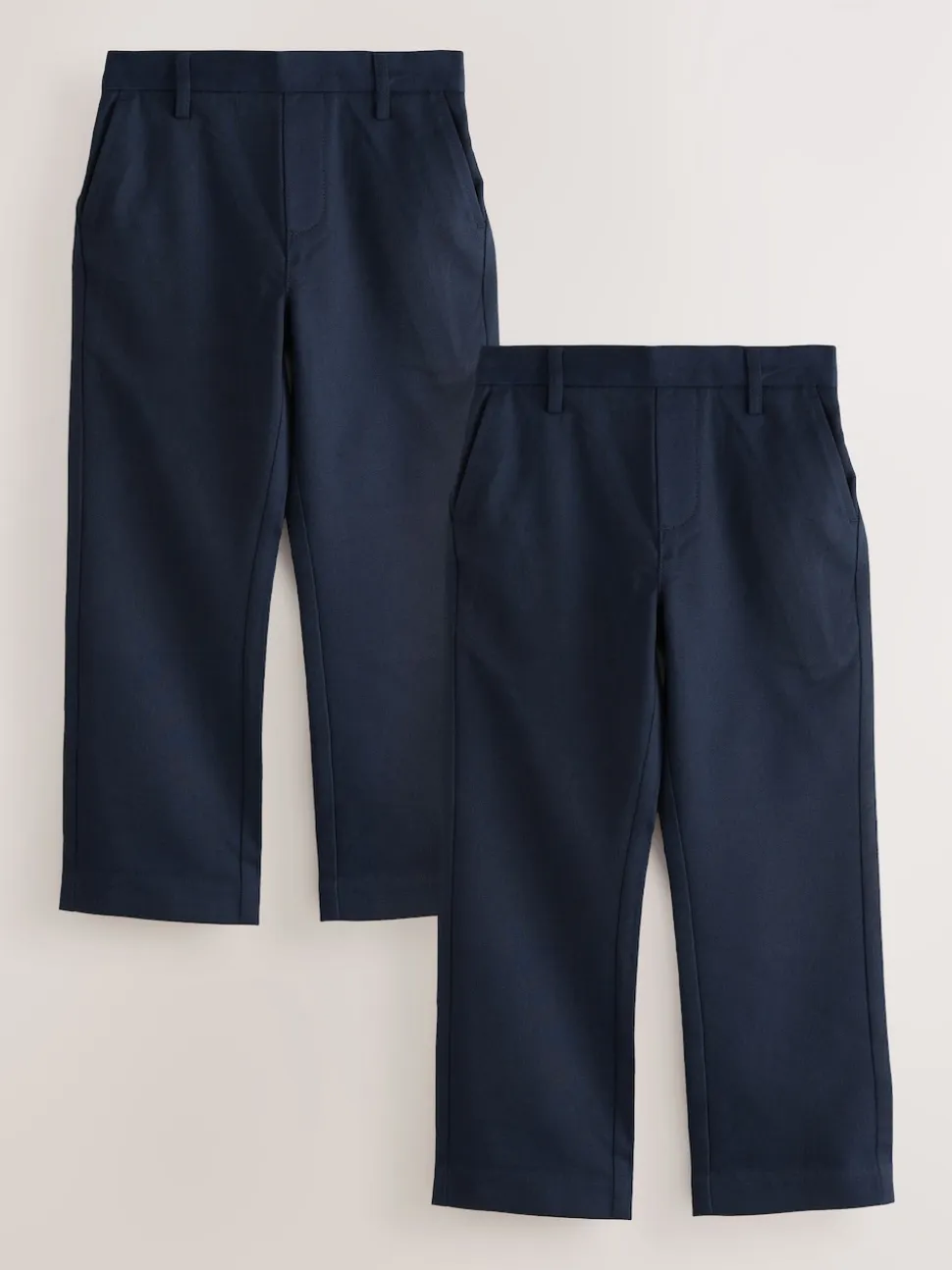 marine - Lot de 2 pantalons d’école à enfiler coupe standard (3-17ans)