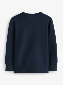 marine - Lot de 2 pulls Clarks unisexes en maille pour l’école