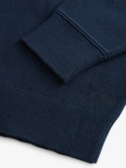 marine - Lot de 2 pulls Clarks unisexes en maille pour l’école