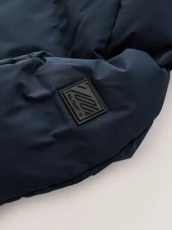 marine - Manteau rembourré doublé en micropolaire Résistant à la douche (3-17ans)