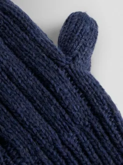 marine - Mitaines JoJo Maman Bébé en maille