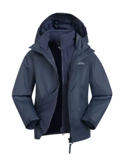 marine - Mountain Warehouse a fait une chute de 3-en-1 Veste imperméable