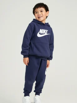 marine - Nike survêtement en polaire Little Kids Club