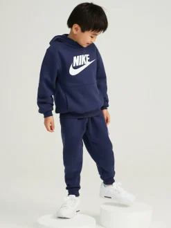 marine - Nike survêtement en polaire Little Kids Club