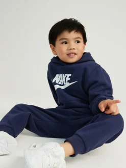 marine - Nike survêtement en polaire Little Kids Club