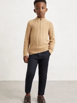 marine - Pantalon chino ajusté Reiss Eastbury en coton mélangé