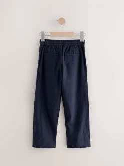 marine - Pantalon en lin Blend (3-16 ans)