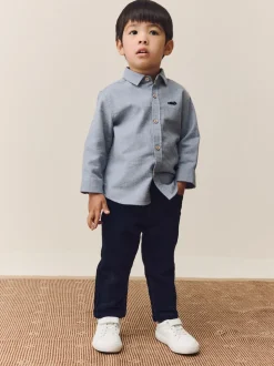 marine - Pantalon en velours côtelé (3mths-7yrs)