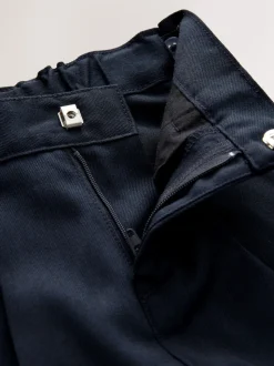 marine - Pantalon scolaire à plis (3-17ans)