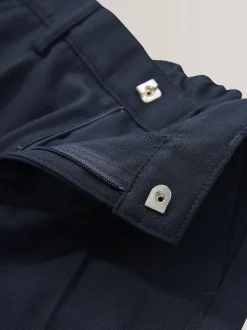 marine - Pantalon scolaire à plis (3-17ans)