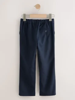 marine - Pantalons d’école à taille standard coupe standard (3-17ans)