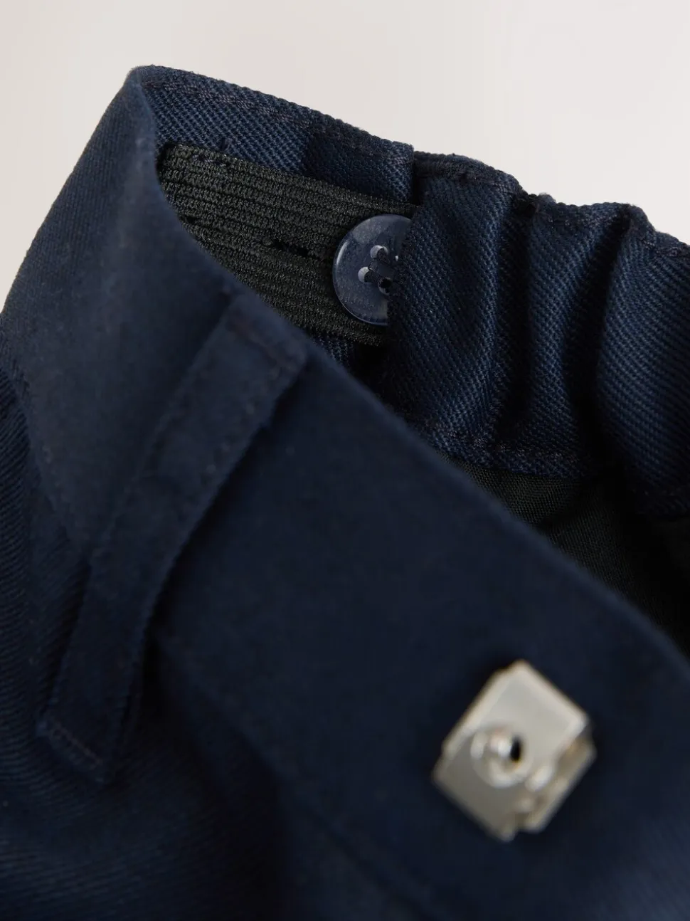 marine - Pantalons d’école à taille standard coupe standard (3-17ans)