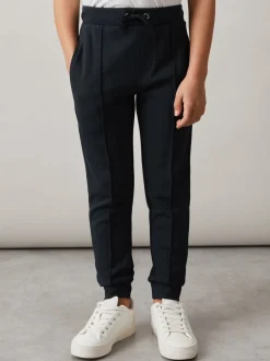 marine - Pantalons de jogging décontractés avec cordon de serrage Reiss Croxley